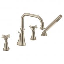 Moen Canada TS44506BN - Colinet Brushed Nickel Two-Handle High Arc Roman Tub Faucet