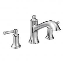 Moen Canada T683 - Dartmoor Chrome Two-Handle High Arc Roman Tub Faucet