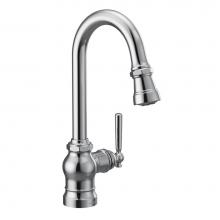 Moen Canada S52003 - Paterson Chrome One-Handle High Arc Pulldown Single Mount Bar Faucet