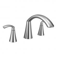 Moen Canada T373 - Glyde Chrome Two-Handle High Arc Roman Tub Faucet