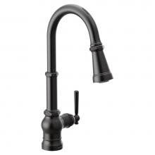 Moen Canada S72003EVBL - Paterson Matte Black One-Handle High Arc Pulldown Kitchen Faucet