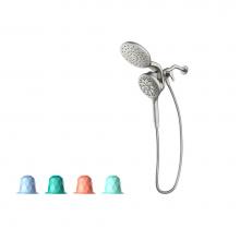 Moen Canada IN208C2 - Inly Chrome Six-Function 6-1/2'' Diameter Spray Head Eco Rainshower And Handshower