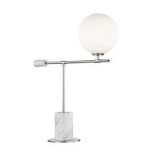 Mitzi HL152201-PN - 1 LIGHT TABLE LAMP WITH A MARBLE