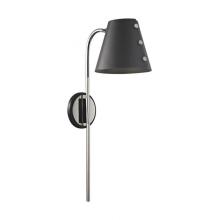 Mitzi HL174201-PN/BK - 1 LIGHT WALL SCONCE WITH