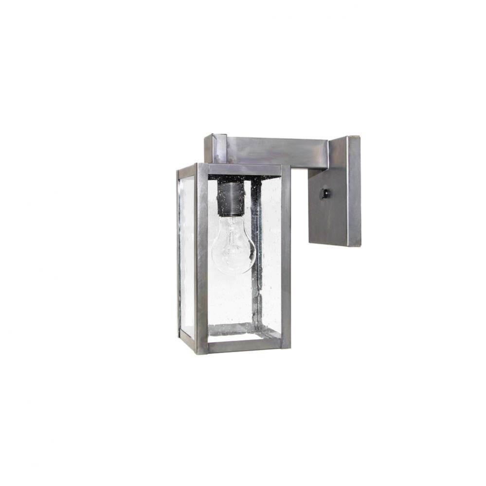 Uptown Small Wall Dark Brass Medium Base Socket Clear Seedy Glass