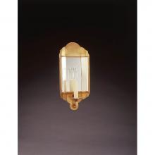 Northeast Lantern 101S-DAB-LT1-PM - Small Mirrored Wall Sconce Dark Antique Brass 2 Cnadelabra Sockets Plain Mirror
