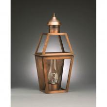 Northeast Lantern 2241-DAB-CIM-CLR - Tapered Wall Dark Antique Brass Medium Base Socket With Chimney Clear Glass