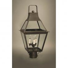 Northeast Lantern 2243-DAB-LT3-CLR - Tapered Post Dark Antique Brass 3 Candelabra Sockets Clear Glass