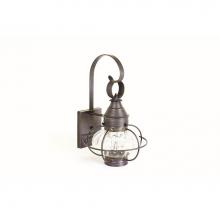 Northeast Lantern 2521-DB-MED-OPT - Caged Onion Wall Dark Brass Medium Base Socket Optic Glass