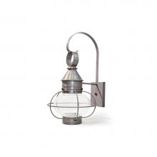 Northeast Lantern 2531-DB-MED-CLR - Caged Onion Wall Dark Brass Medium Base Socket Clear Glass