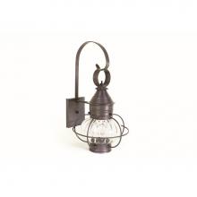 Northeast Lantern 2531-DB-MED-OPT - Caged Onion Wall Dark Brass Medium Base Socket Optic Glass