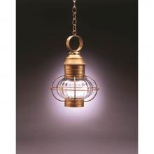 Northeast Lantern 2532-DB-MED-OPT - Caged Onion Hanging Dark Brass Medium Base Socket Optic Glass