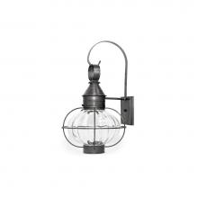 Northeast Lantern 2541-DB-MED-OPT - Caged Onion Wall Dark Brass Medium Base Socket Optic Glass