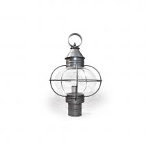 Northeast Lantern 2543-DB-MED-CLR - Caged Onion Post Dark Brass Medium Base Socket Clear Glass