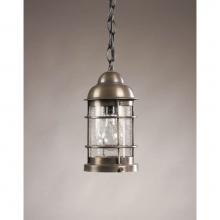 Northeast Lantern 3512-AB-MED-CSG - Nautical Hanging Antique Brass Medium Base Socket Clear Seedy Glass