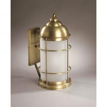 Northeast Lantern 3531-DB-MED-FST - Nautical Wall Dark Brass Medium Base Socket Seedy Marine Glass