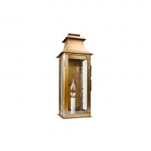 Northeast Lantern 5621-AB-LT1-CSG - Pagoda Wall Antique Brass 1 Candelabra Socket Clear Seedy Glass