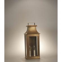 Northeast Lantern 5651-DB-LT2-CLR - Pagoda Wall Dark Brass 2 Candelabra Sockets Clear Glass