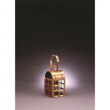 Northeast Lantern 6111-DB-MED-CLR - Culvert Top H-Bars Wall Dark Brass Medium Base Socket Clear Glass