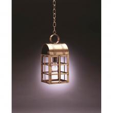 Northeast Lantern 6132-DB-MED-CLR - Culvert Top H-Bars Hanging Dark Brass Medium Base Socket Clear Glass