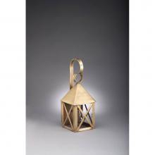 Northeast Lantern 7011-DAB-MED-CLR - Pyramid Top X-Bars Wall Dark Antique Brass Medium Base Socket Clear Glass