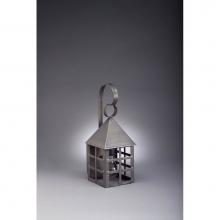 Northeast Lantern 7111-DAB-MED-CLR - Pyramid Top H-Bars Wall Dark Antique Brass Medium Base Socket Clear Glass
