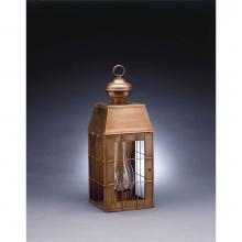 Northeast Lantern 8341-DAB-CIM-CLR - H-Rod Wall Dark Antique Brass Medium Base Socket With Chimney Clear Glass
