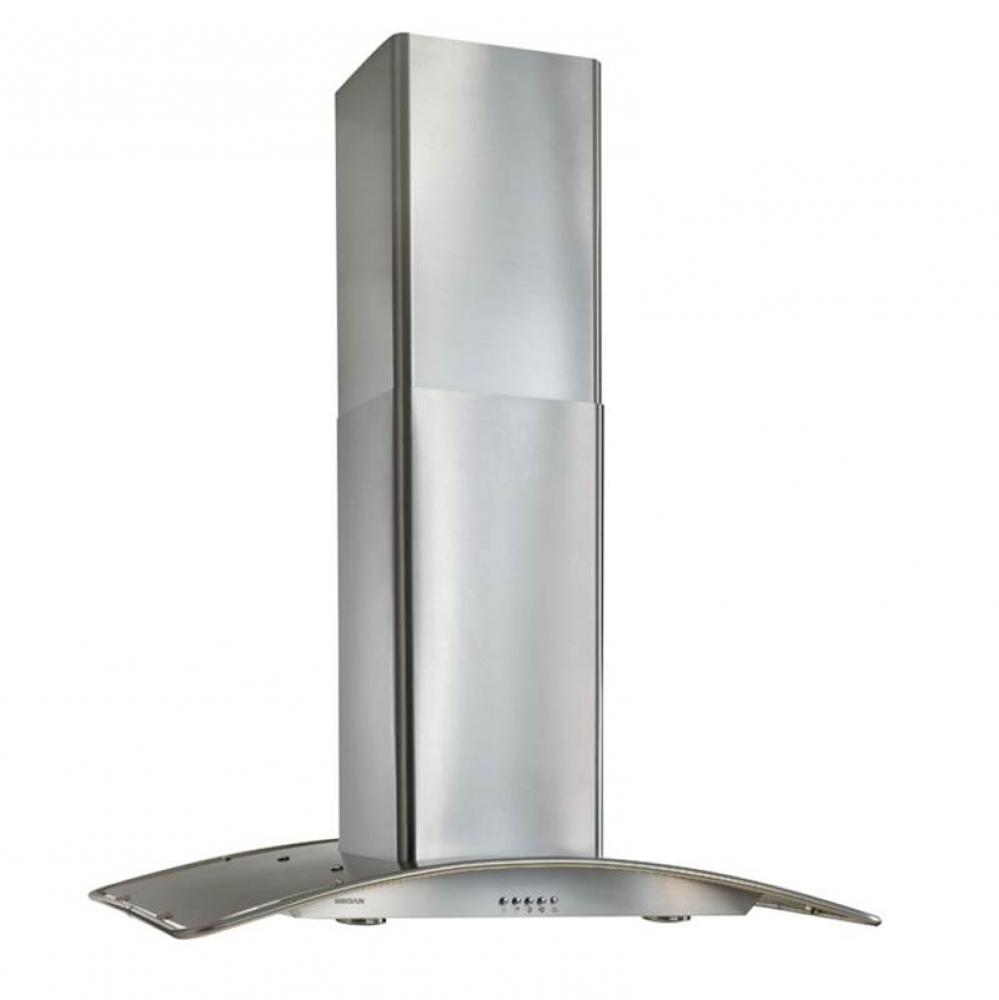 CURVED METAL ISLAND HOOD 36'' 450 CFM