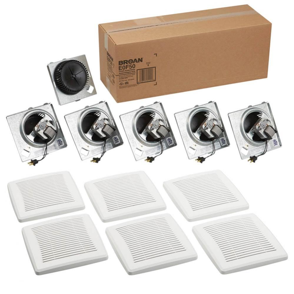 Broan Economy Series 50 cfm Ceiling/Wall Ventilation Fan Finish Pack, 2.5 Sones