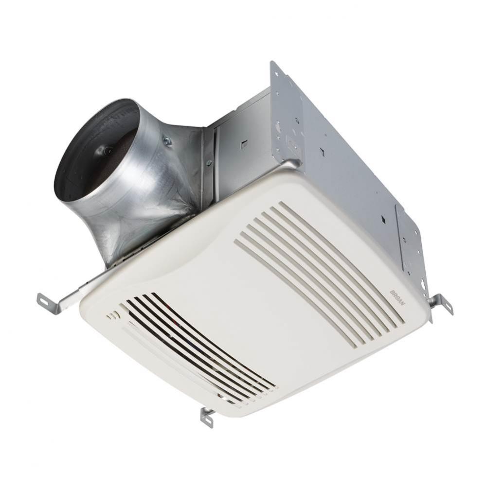Broan QT DC Series 110-130-150 Selectable cfm Humidity Sensing Ventilation Fan , <0.3-0.4-0.7 S