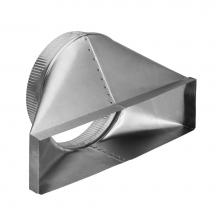 Broan Nutone Canada 427 - 10'' Round Horizontal Transition for Range Hoods and Bath Ventilation Fans