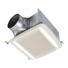 Broan Nutone Canada QTXE110150DCL - Broan QT DC Series 110-130-150 Selectable cfm Ventilation fan with LED light, <0.3-0.4-0.7 Sone