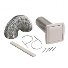 Broan Nutone Canada WVK2A - Broan-NuTone Wall Vent Kit, 3'' or 4'' Round Duct
