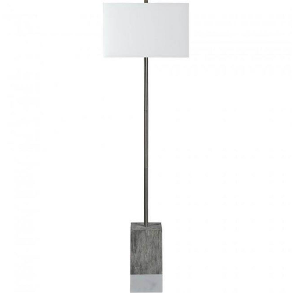 Steward Floor Lamp - OAH: 63''H – Shade: Dia - 18'' x 11''H