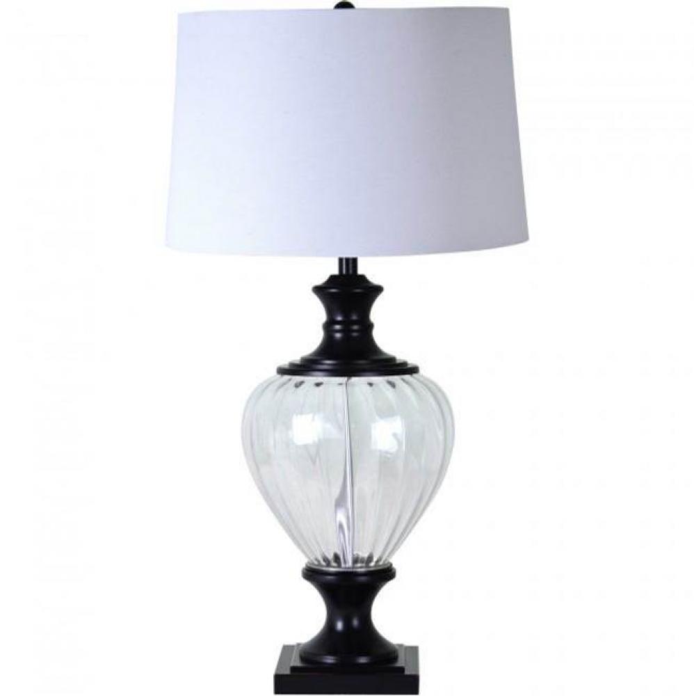 Sanny Taple Lamp - OAH: 21.5''H ? Shade: 10''H x Dia -