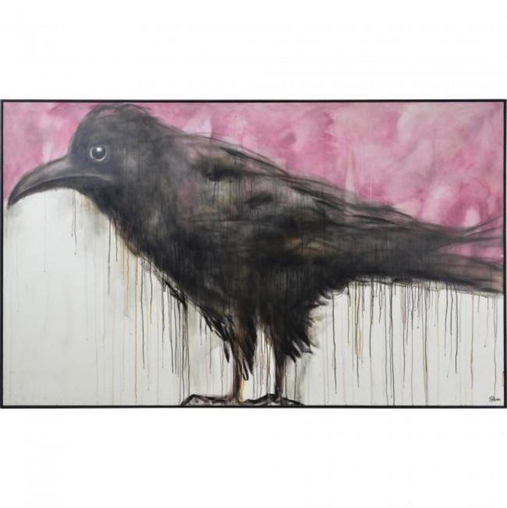 Studio Line  -  Raven Painting - 48''H x 80''W x 1.75''D