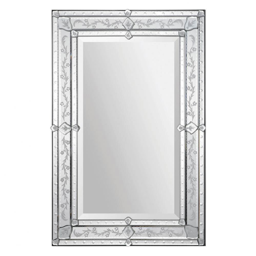 Etched Mirror - Venetian Design