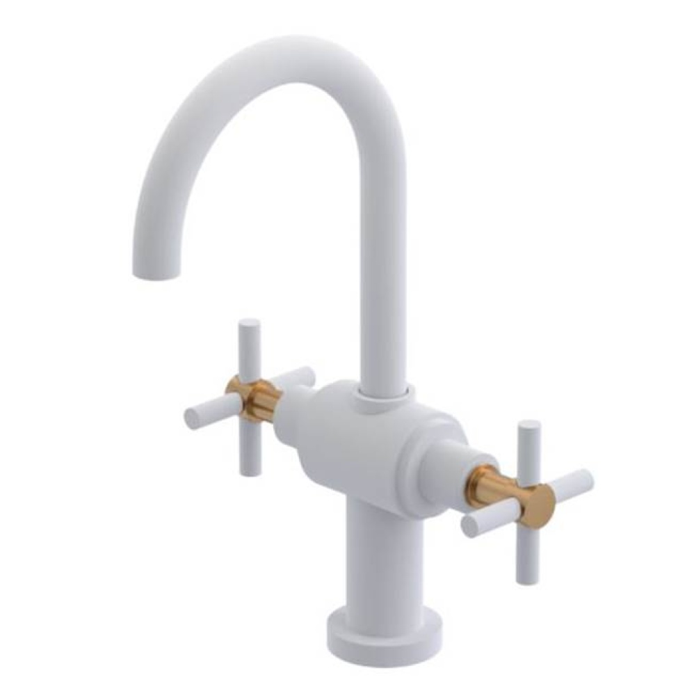 Single Hole Dual Handle Lav. Set with LaSalle Spout (Less Drain)