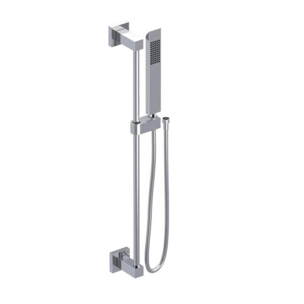 Single Function Adjustable Slide Bar with Hand Held Shower Assembly