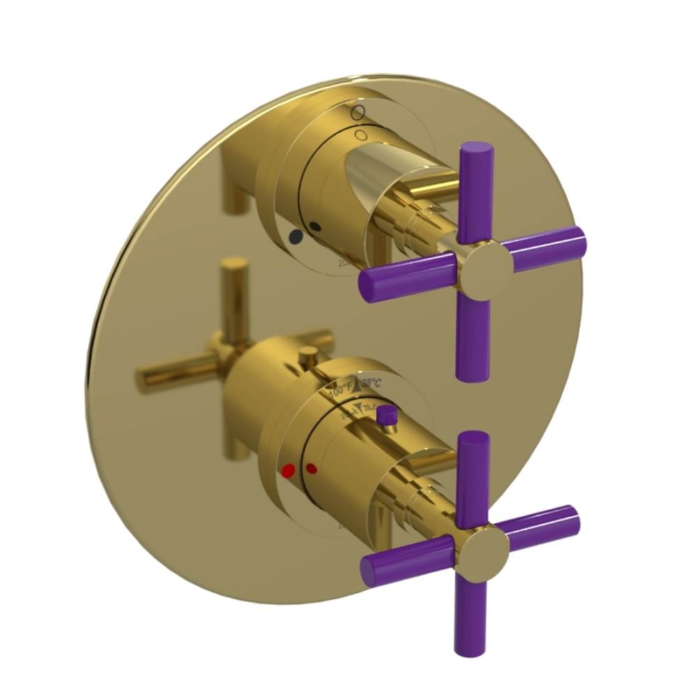 Temperature Control Valve with Stops & Two Way Diverter with Shut-Off (Trim Only)