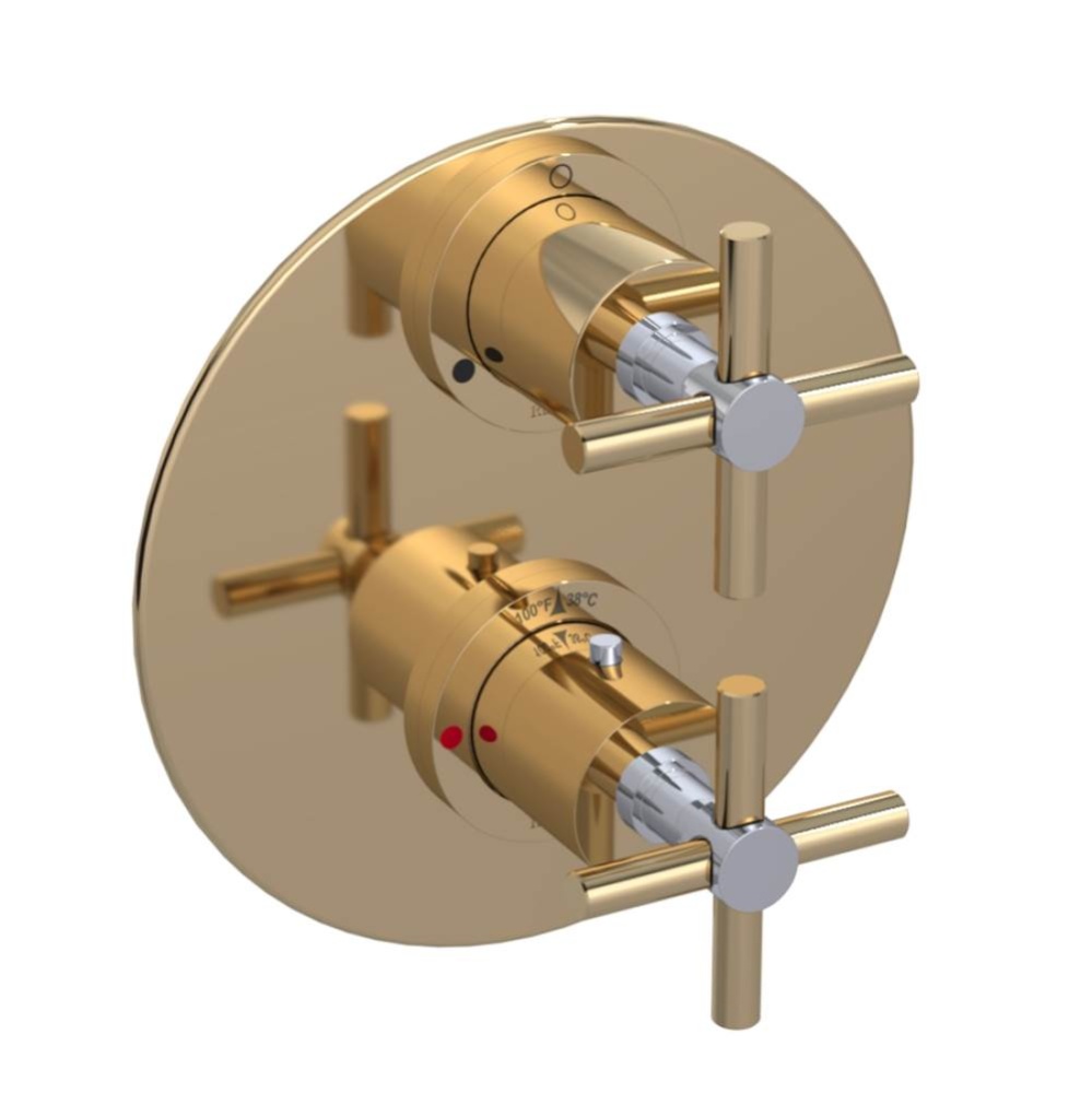 Temperature Control Valve with Stops & Two Way Diverter with Shut-Off (Trim Only)