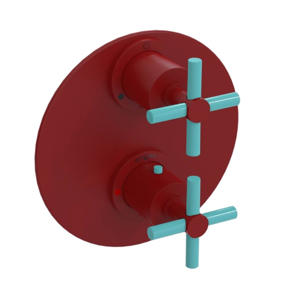 Temperature Control Valve with Stops & Two Way Diverter with Shut-Off (Trim Only)
