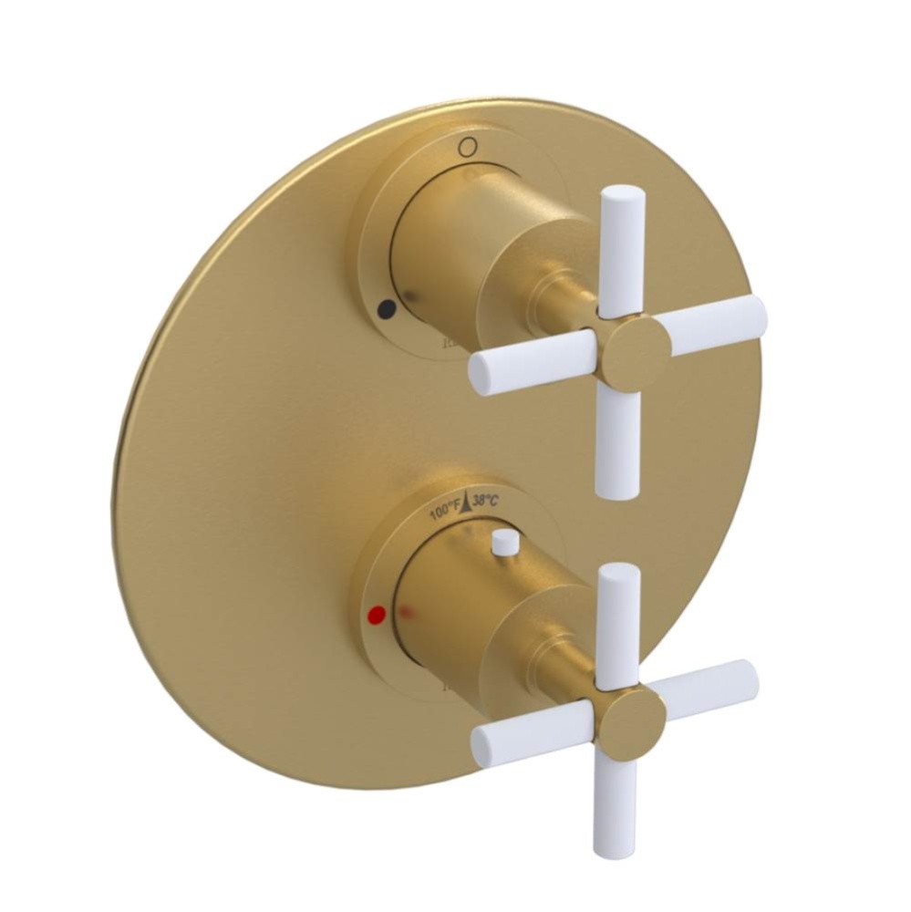 Temperature Control Valve with Stops & Two Way Diverter with Shut-Off (Trim Only)