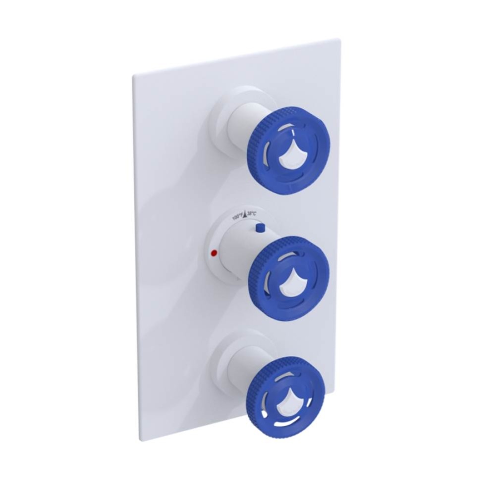 Temperature Control Valve with Stops & Two Volume Controls  (Trim Only)