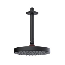 Rubinet Canada 4F218MBBD - 8'' Ceiling Mount Shower Head with Shower Arm & Flange