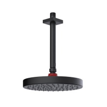 Rubinet Canada 4F218MBMR - 8'' Ceiling Mount Shower Head with Shower Arm & Flange