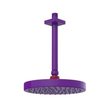 Rubinet Canada 4F218PHMR - 8'' Ceiling Mount Shower Head with Shower Arm & Flange