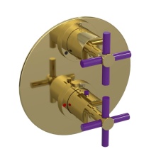 Rubinet Canada T2QGNCBBPH - Temperature Control Valve with Stops & Two Way Diverter with Shut-Off (Trim Only)
