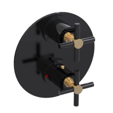 Rubinet Canada T2QGNCBKGD - Temperature Control Valve with Stops & Two Way Diverter with Shut-Off (Trim Only)