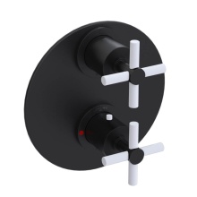 Rubinet Canada T2QGNCMBMW - Temperature Control Valve with Stops & Two Way Diverter with Shut-Off (Trim Only)